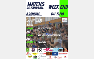 Matchs à domicile 19.10.19