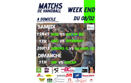 Matchs à domicile 08-02